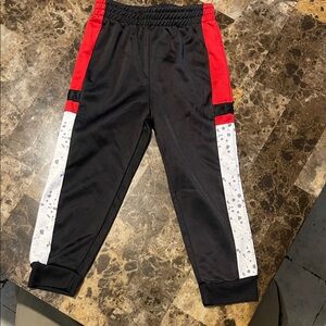 Amazon Essentials Kids Black and Red Joggers